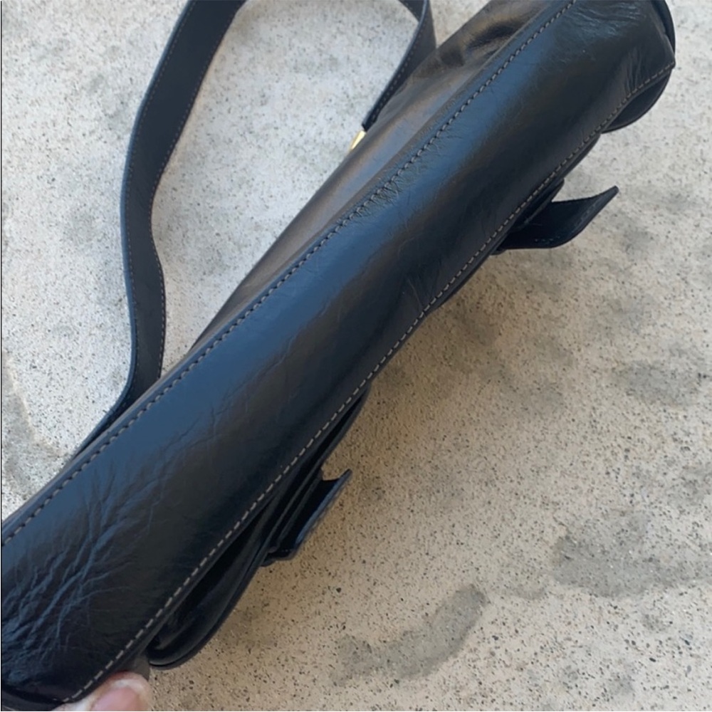 Charles David Small Clutch Black Leather Purse - Picture 7 of 9